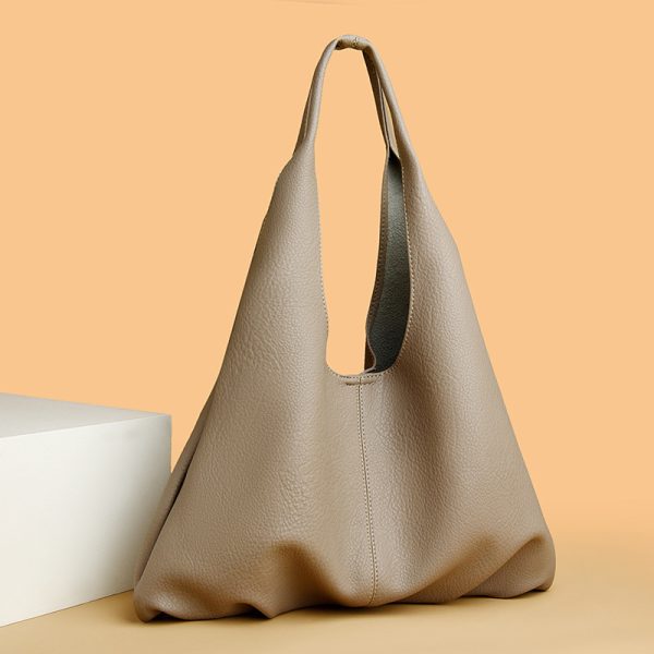 Ins Design Underarm Bags Fashion Solid Color Large Capacity Simple Shoulder Bag For Women Party Bags - Image 2
