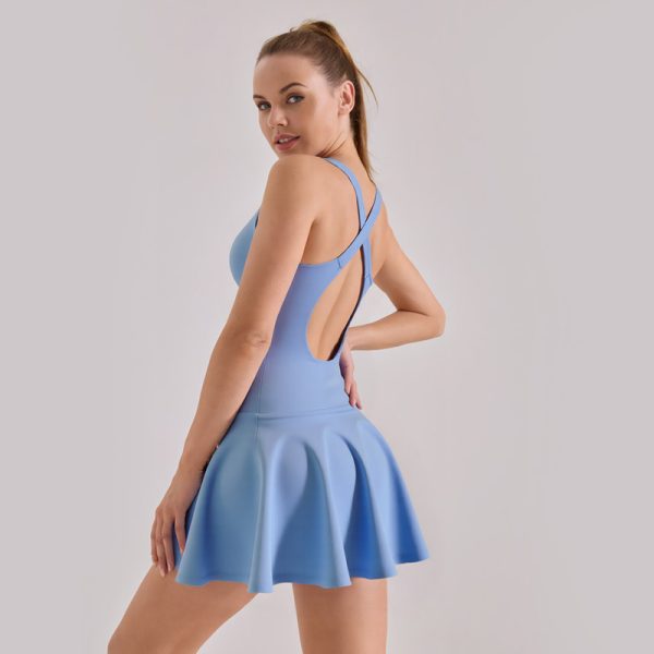 High-stretch Dresses, New Summer Nude Anti-walking Sports Dresses - Image 4