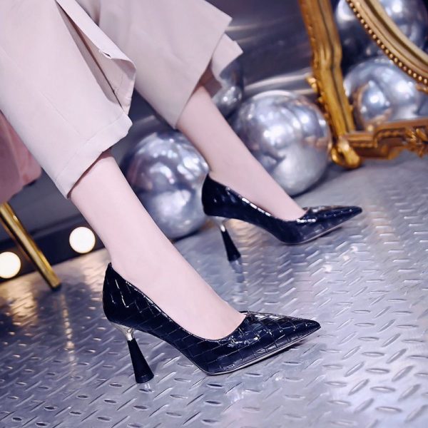 Woman High-heeled Shoes Stiletto Pointed Toe - Image 9