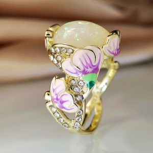 Simple Geometric Personality Metal Ring