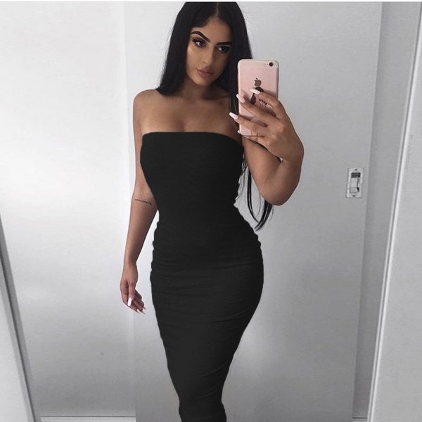 Sleeveless Wrapped Chest Long Beach Dress Women Clothing Summer - Image 9