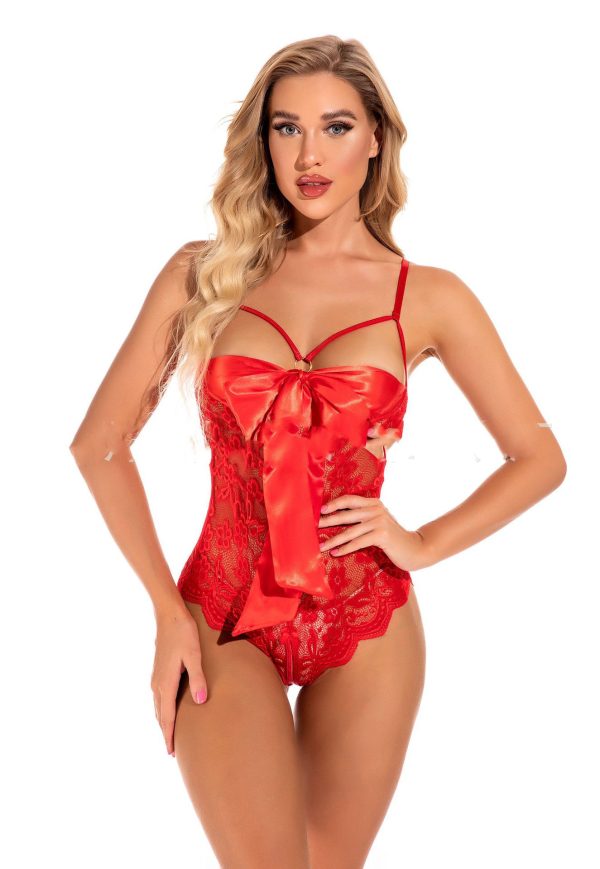 One-piece Lingerie See-through Lingerie Sexy Deep V Lingerie - Image 8