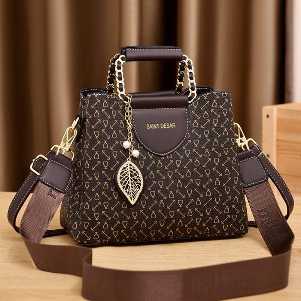 Women's Vintage Fashion Print Handbag - Image 2