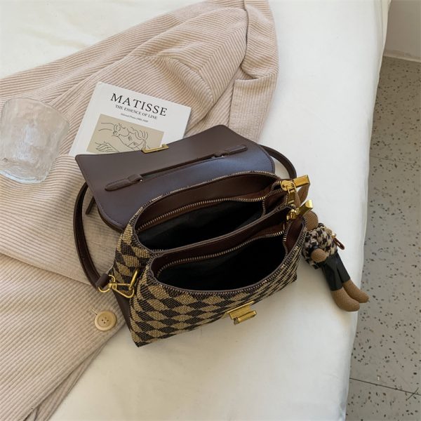 Black And White Contrast Color Trend Korean Female Bag - Image 7