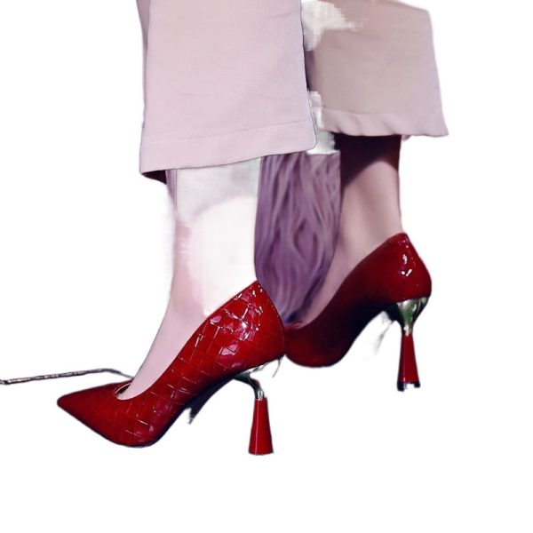 Woman High-heeled Shoes Stiletto Pointed Toe - Image 8