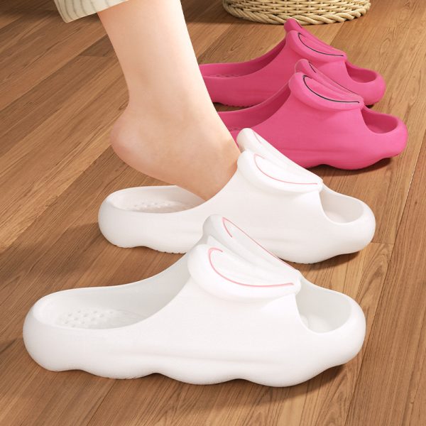 Cute Rabbit Slippers For Women Indoor And Outdoor Non-slip Thick Soles Floor Bathroom EVA Slippers Fashion Cartoon House Shoes - Image 3