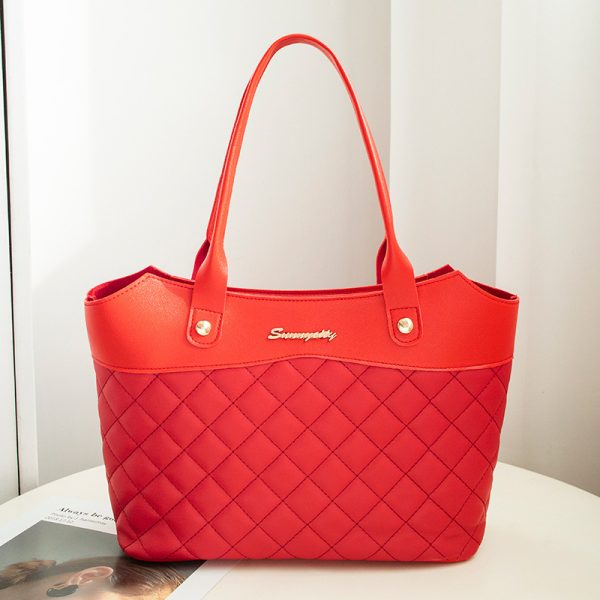 Rhombus Handbag Women Shopping Shoulder Crossbody Bags - Image 6