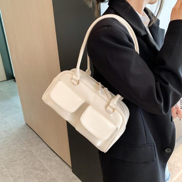 Multi-pocket Design Shoulder Bag Fashion Versatile Square Handbags Women Underarm Bags - Image 5