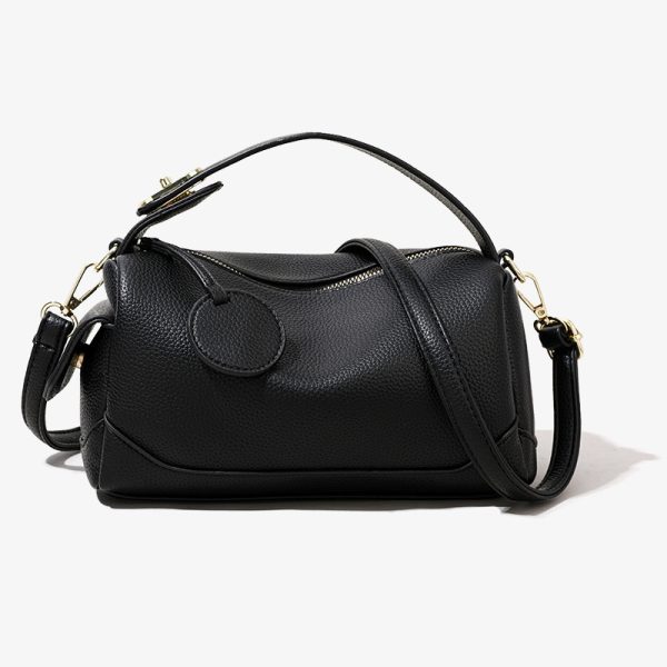 Crossbody Soft Leather Large Capacity Pillow Bag Women's Portable Shoulder Bag - Image 3