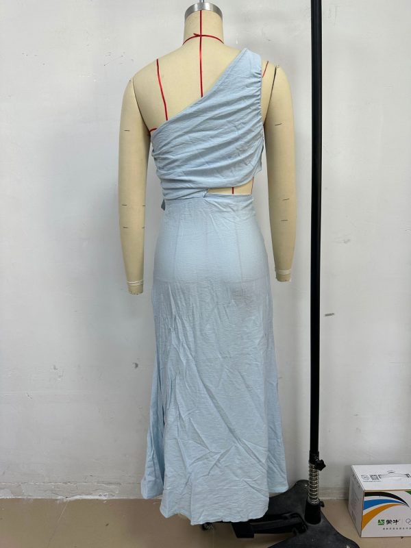 Women's Fashion Pure Color Tube-top Dress - Image 4