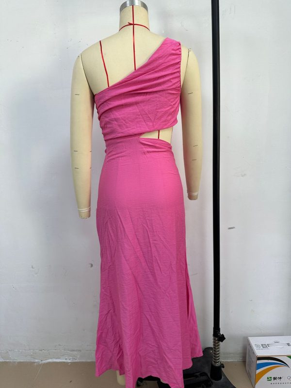 Women's Fashion Pure Color Tube-top Dress - Image 6