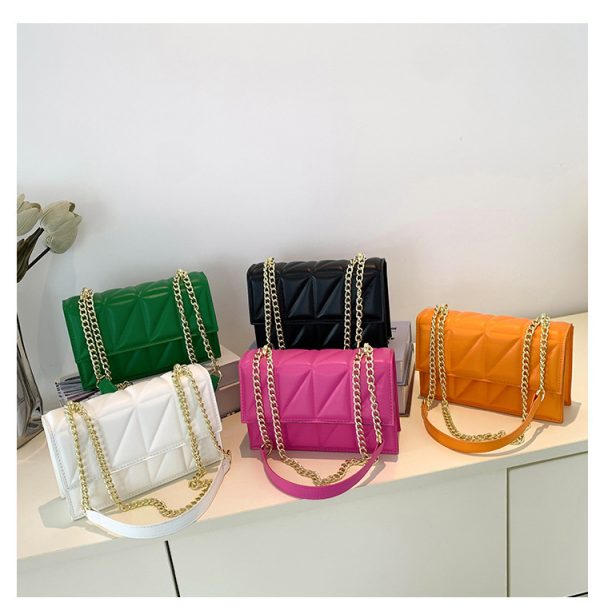 Small Square Bags Fashion Chain Crossbody Shoulder Bag - Image 6